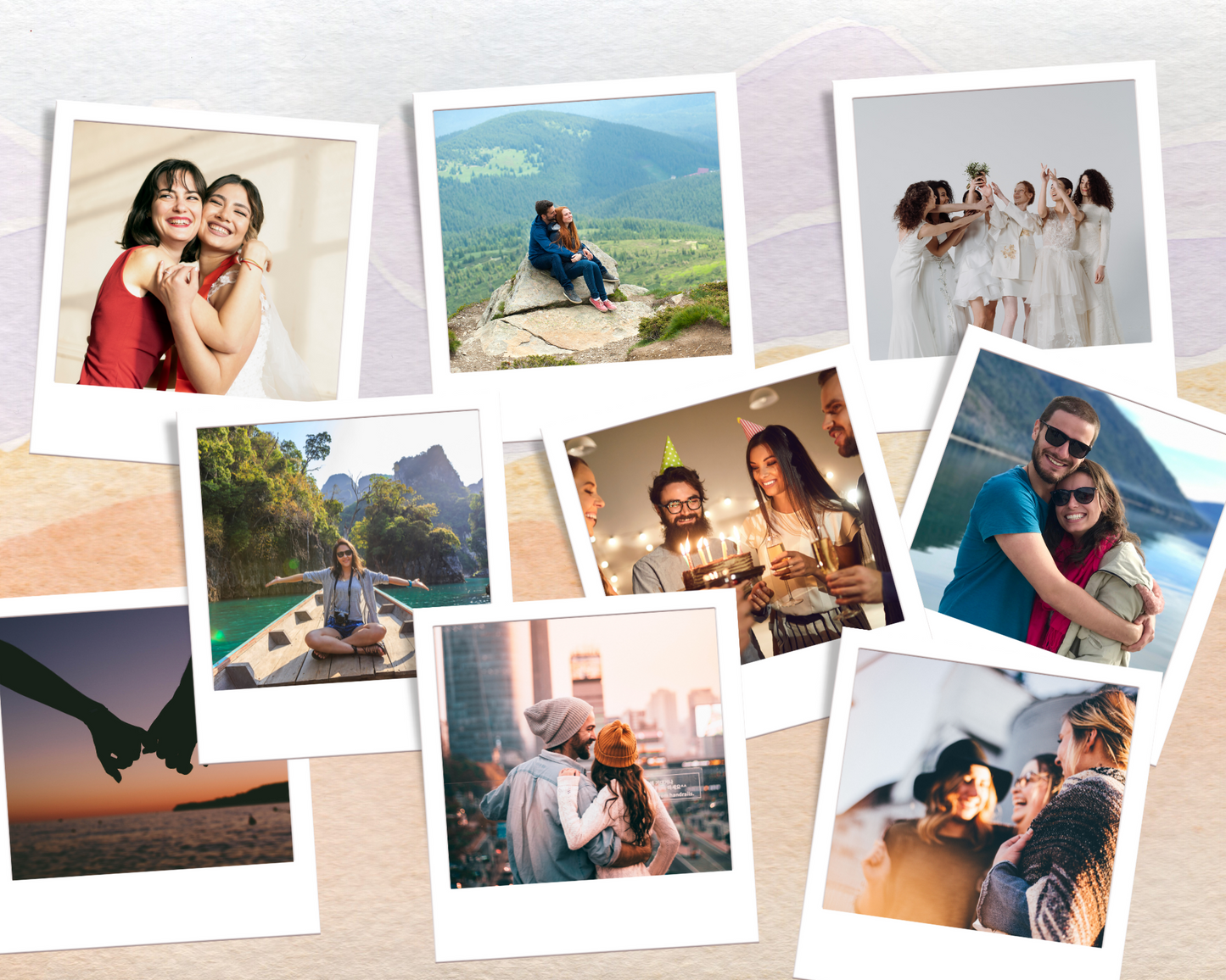 Custom Polaroid Style Photo Magnets - 12